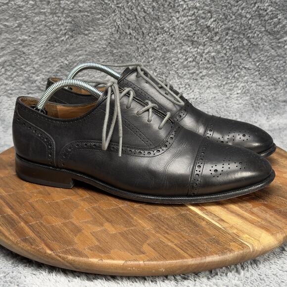 Curatore Mineo Wingtip Oxfords Derby Leather Casual Men’s Size 10 - Picture 1 of 7